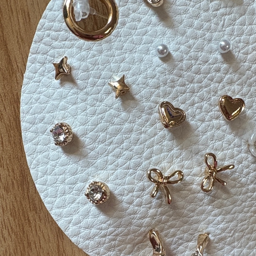 Chic Gold and Silver Earring Set - Picture 2 of 4